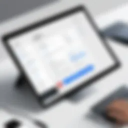 Overview of Adobe Sign interface showcasing essential tools