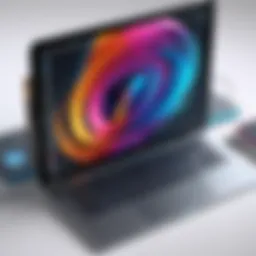 A vibrant digital artwork created using AutoDesk SketchBook, showcasing the application's drawing capabilities.