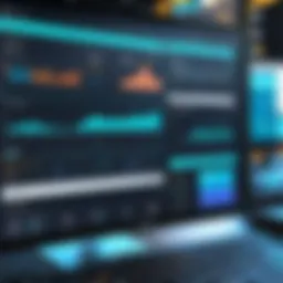 Dashboard of accounting software tailored for transport logistics