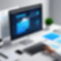 User interface of document management software for accountants