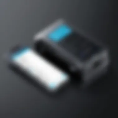 User Interface of Business Card Scanner Apps A user interface of a popular business card scanner application