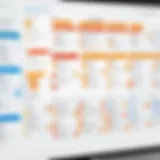 A detailed overview of an org chart software interface showcasing its features.