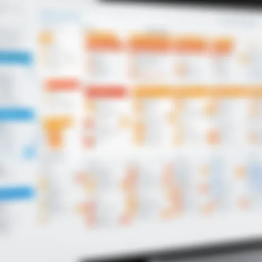 A detailed overview of an org chart software interface showcasing its features.