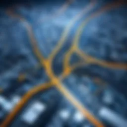 Visual representation of multi-stop route planning