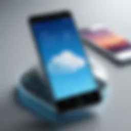 Cloud phone interface showcasing features