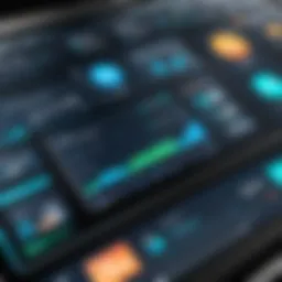 User interface of Comdata Expense Track app showcasing dashboard features