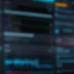 User interface of Adobe audio editing software