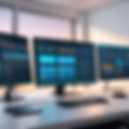 Visual representation of diverse software suite components