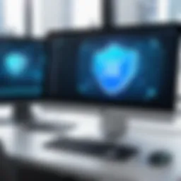 Visual representation of internet security features