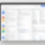 Overview of Google Docs interface showcasing various features