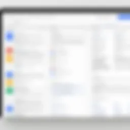 Overview of Google Docs interface showcasing various features