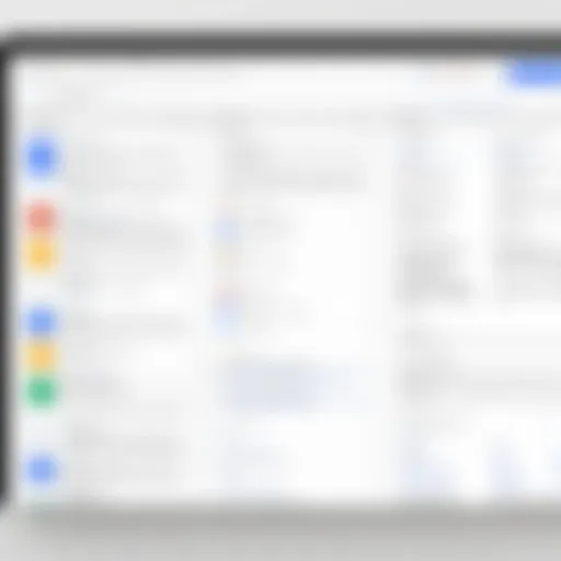 Overview of Google Docs interface showcasing various features