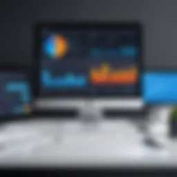 A modern dashboard showcasing accounting software features
