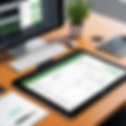 Visual representation of payroll setup interface in QuickBooks