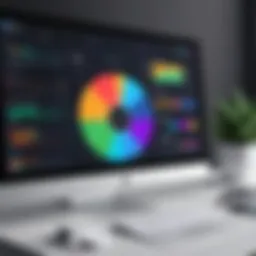 Visual representation of Monday.com time tracking dashboard