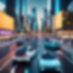Autonomous vehicle navigating urban traffic