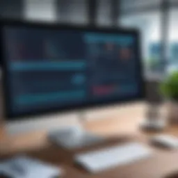 Visual representation of task management software interface