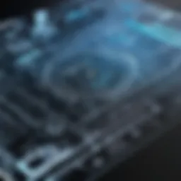 A detailed interface of AutoCAD showcasing its design tools and features