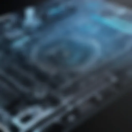 A detailed interface of AutoCAD showcasing its design tools and features