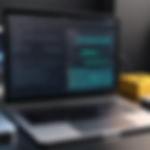 Visual representation of data recovery software interface on Mac