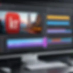 A screenshot showcasing a video editing software interface with various editing tools