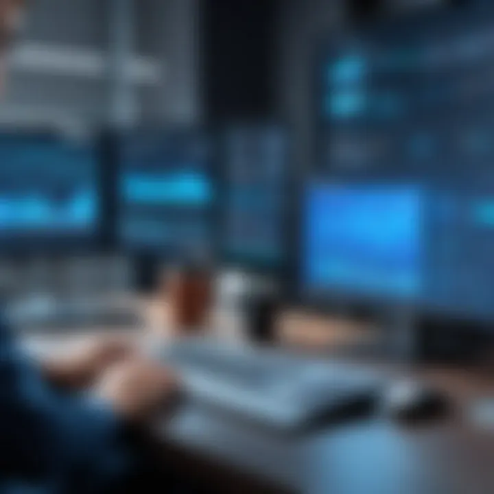 User interface of a leading remote monitoring software