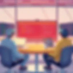 Engaging training session with dynamic visuals