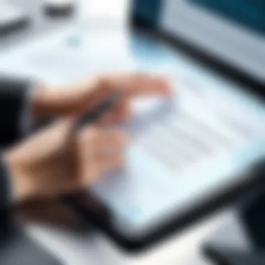 Legal documents being signed digitally