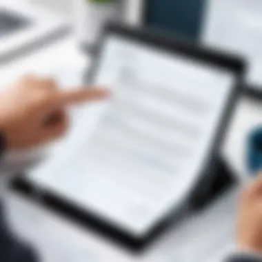 Person utilizing digital signature on a PDF document