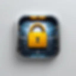A digital lock symbolizing secure email communication