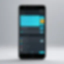 Screenshot showcasing a modern messaging app interface