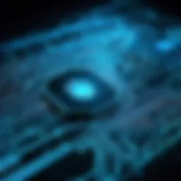 An abstract representation of cybersecurity with digital shields.