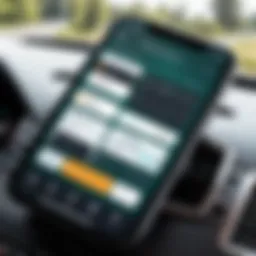 User interface of the Everlance app showcasing mileage tracking