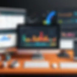 Visual representation of various analytics tools