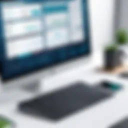 Overview of accounting software interface showcasing features