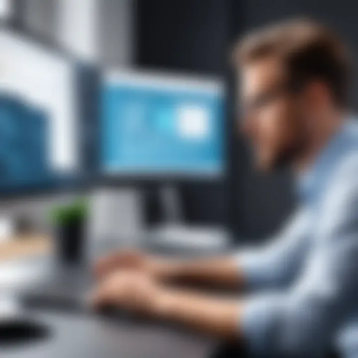 An engineer utilizing CAD software for innovative designs