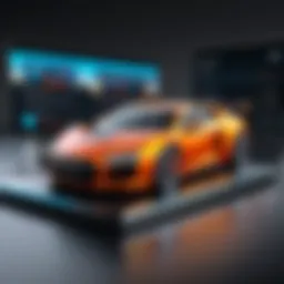 User interface of car show registration software showcasing various features