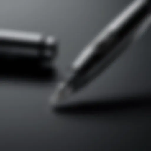 A close-up view of the Clip Studio Paint Pen showcasing its ergonomic design