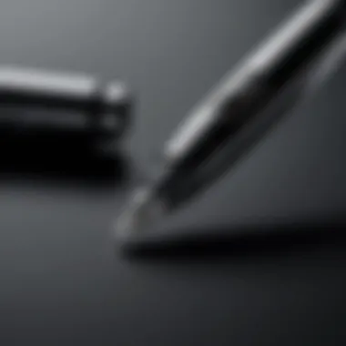 Ergonomic Design of Clip Studio Paint Pen A close-up view of the Clip Studio Paint Pen showcasing its ergonomic design