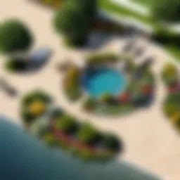 Advanced interface of landscape design software showcasing various tools