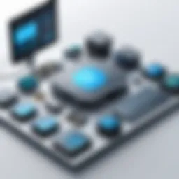 Visual representation of digital quality management system components