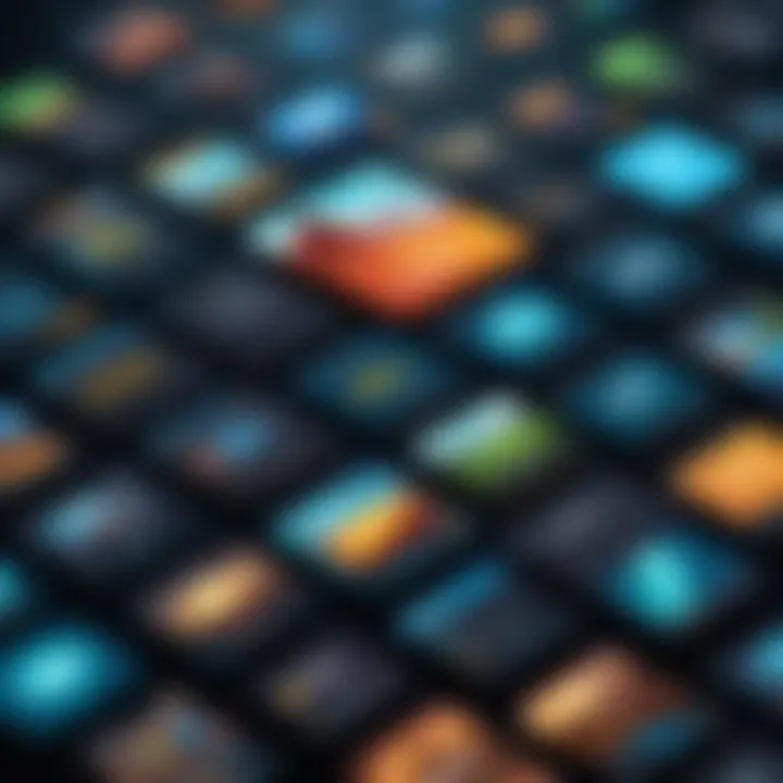 Showcasing diverse game templates available