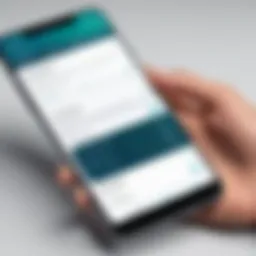 A modern smartphone displaying a job search application interface.