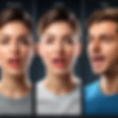 Emotional Range in TTS Voices Illustration showing the emotional range of different text-to-speech voices.