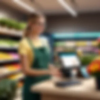 Enhanced Customer Checkout Experience Customer checkout experience in a flower shop