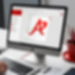 User interface of Adobe Acrobat online editor showcasing PDF editing tools