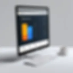 Illustration showcasing the user interface of online ordering software