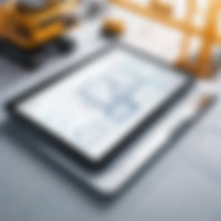 Innovative tools and software interface designed for construction management