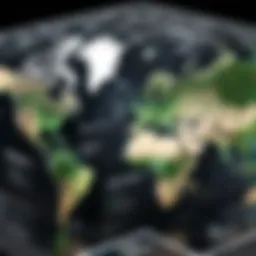 A detailed map showcasing Linode's global data center locations