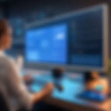 Interface showcasing customer engagement features Innovative customer engagement interface